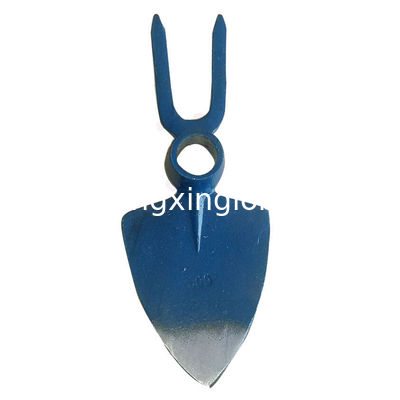 30020108 Horquilla-azada forjada para cavar, azadas de jardín, picos con dos púas, puntas afiladas, ojo de agujero redondo, tipo corazón o melocotón