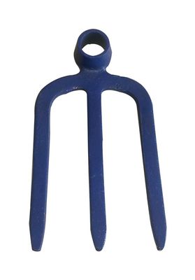 30020116 Ojo de agujero redondo Acero al carbono Metal Tres púas Horquilla forjada Azada de jardín para cavar