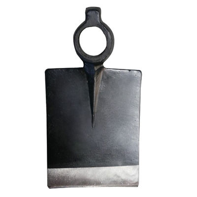 30010108 Hoja de corte de azada de ojo de agujero redondo para agricultura, azada forjada para cavar y palear, azada de jardín