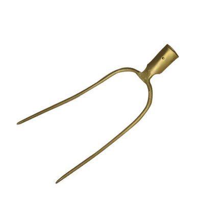 1001022 horca de heno forjada en acero al carbono de dos púas, horca de jardín, horca de acero para agricultura, estiércol de abono