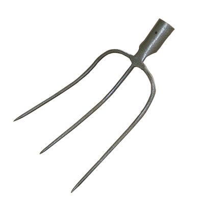 1001023 3 estacas de acero carbono forjado horquilla de heno horquilla de jardín horquilla de cultivo horquilla de estiércol horquilla de estiércol