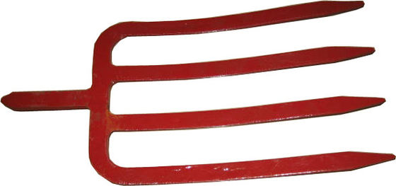 10031152 horquillas de labranza forjadas en metal de acero al carbono con púas planas, horquillas de jardín de acero para cavar y palear