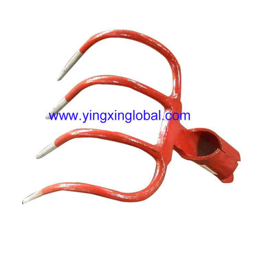 HK10052 enchufe de punta de acero al carbono forjado para agricultura, horquilla con gancho, jardín, excavación, acero, horquilla curva, rastrillo