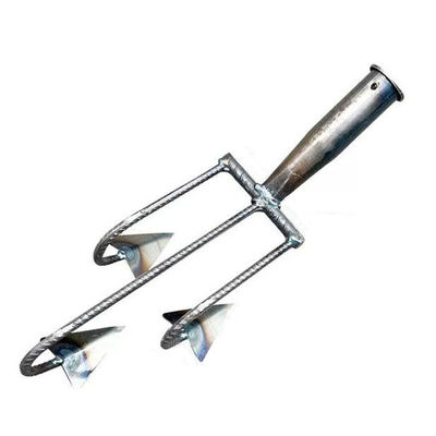 HK10153 patio de soldadura de acero al carbono agricultura jardinería excavación acero curvo rastrillo de horquilla